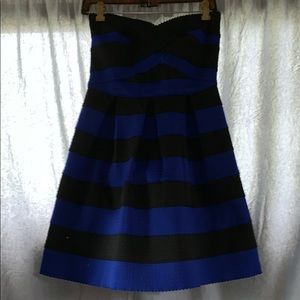 Black and blue dress